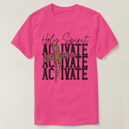 Westerne Leopard Heilige Geest activeert Jesus Cro T-shirt (Design voorkant)