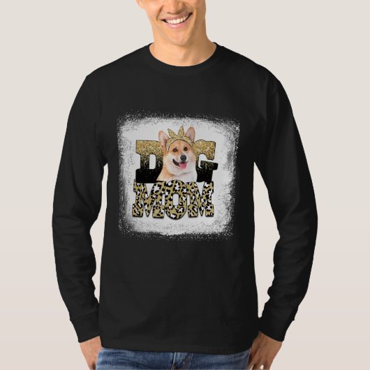 Westerne Leopard Pembroke Welsh Corgi Mam Moeders T-shirt (Voorkant)