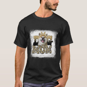 Westerne leopard Shiba Inu Mam Moederdag T-shirt