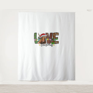 Westerne liefde kerst Schotse Koe Highland Cattl Wandkleed