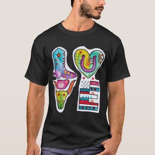Westerne liefde t-shirt (Voorkant)