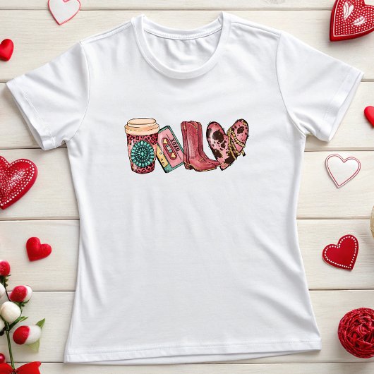 Westerne liefde Valentijn T-shirt