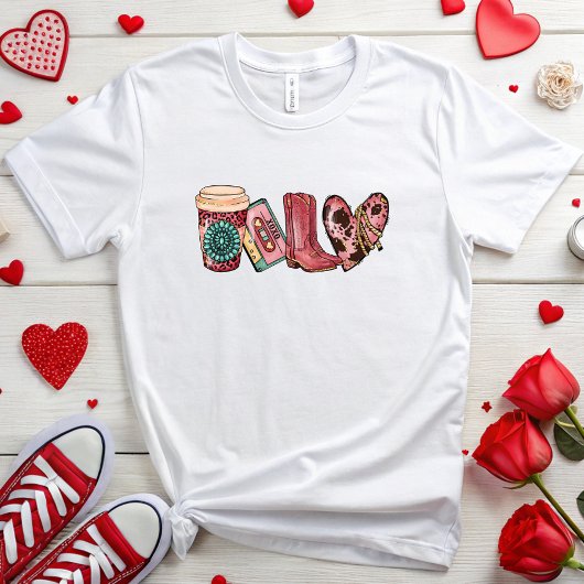 Westerne liefde Valentijn T-shirt