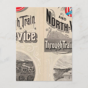 Westerne lijn Chicago en North Briefkaart