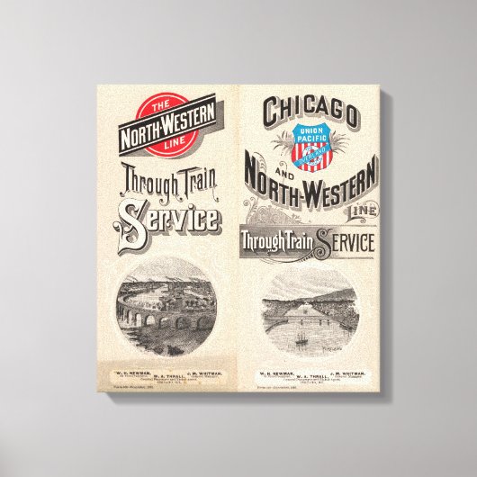 Westerne lijn Chicago en North Canvas Afdruk (Voorkant)