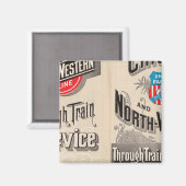 Westerne lijn Chicago en North Magneet (Voorkant / Achterkant)