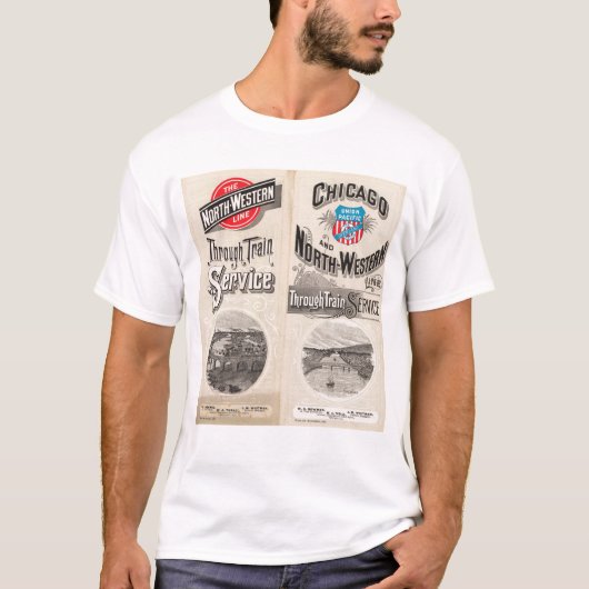 Westerne lijn Chicago en North T-shirt (Voorkant)