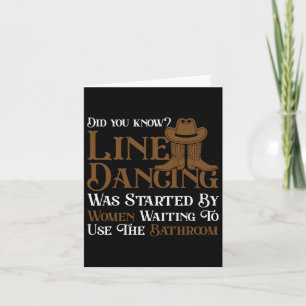 Westerne lijn Dance 5678 Funny Line Dancing Kaart