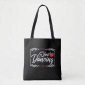 Westerne lijn danserend liefdesland tote bag (Voorkant)