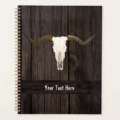 Westerne Longhorn Rustige romp Planner (Voorkant)
