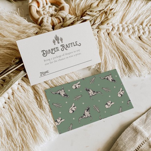 Westerne luier Raffle Kaarten