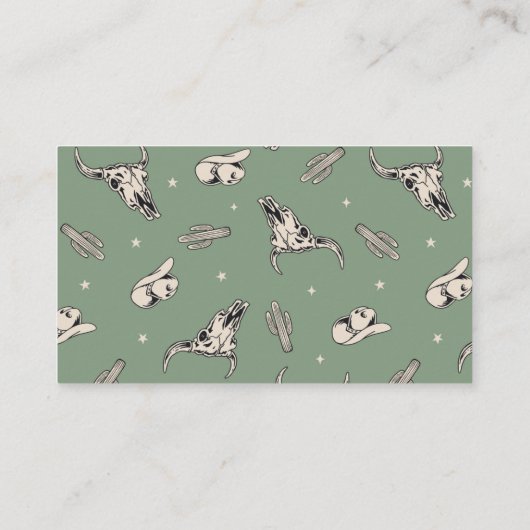 Westerne luier Raffle Kaarten (Achterkant)