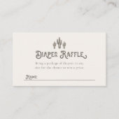 Westerne luier Raffle Kaarten (Voorkant)