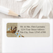 Westerne madeliefjes en Hoefijzers Etiket (Insitu)