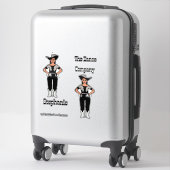 Westerne Majorette / Danser Stickers Zwart Zilver  (Koffer)