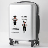 Westerne Majorette / Danser Stickers Zwart Zilver  (Koffer)