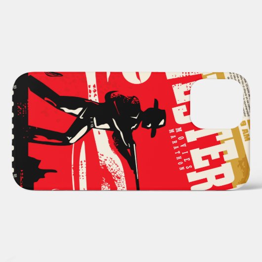 Westerne marathonretro-poster ontwerp van marathon Case-Mate iPhone case (Achterkant (horizontaal))