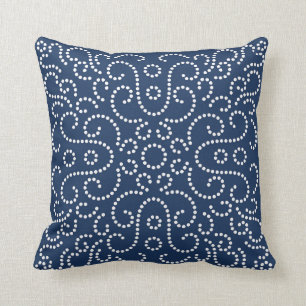 Westerne marine van het Bandana Dot Pattern Kussen