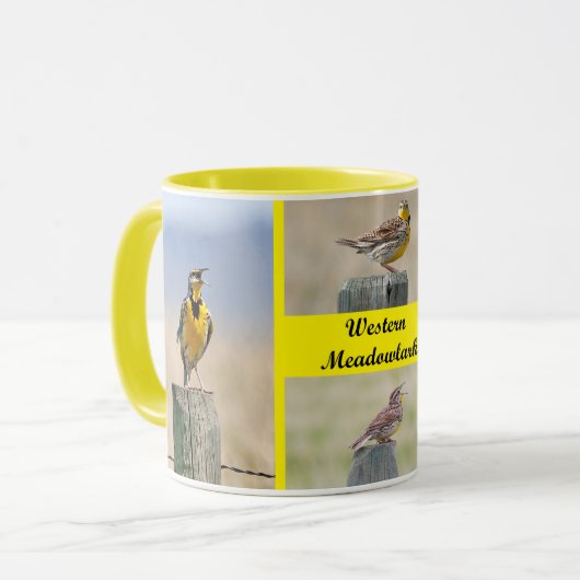 Westerne Meadowlark Mok (Voorkant links)
