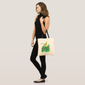 Westerne Meadowlark Oregon Flowers Bird Tote Bag (Voorkant (model))