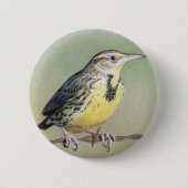 Westerne Meadowlark Ronde Button 5,7 Cm (Voorkant)