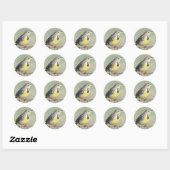 Westerne Meadowlark Ronde Sticker (Vel)