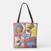 Westerne meisjes Het is een Cowgirl ding Tote Bag (Achterkant)
