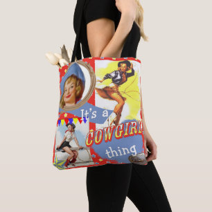 Westerne meisjes Het is een Cowgirl ding Tote Bag