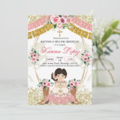 Westerne Mexicaanse roze roet Charra-baptisme & Bi Kaart (Staand voorkant)