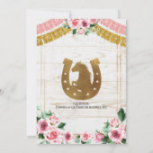 Westerne Mexicaanse roze roet Charra-baptisme & Bi Kaart (Achterkant)