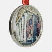 Westerne Michigan University Historic East Hall Metalen Ornament (Rechts)