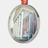 Westerne Michigan University Historic East Hall Metalen Ornament (Links)