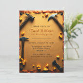 Westerne mijnwerker partij goudmijn verjaardag kaart (Staand voorkant)