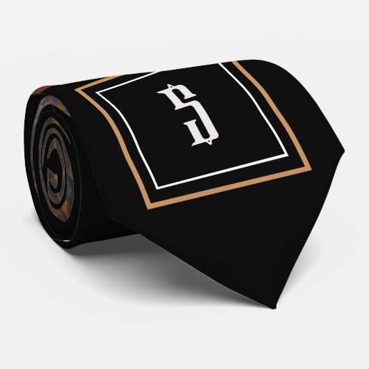 Westerne monogram stropdas (Opgerold)