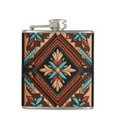 WESTERNE MOTIF 6oz Flask Heupfles (Voorkant)