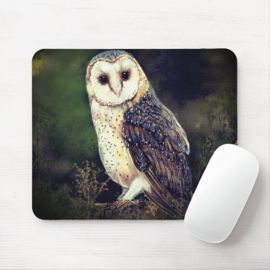 Westerne Muismat voor het schillen van Barn Owl (Met muis)