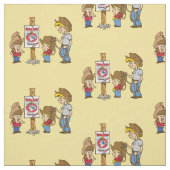 Westerne Mutton Bustin Kinder RodeoFabric Stof (Swatch)