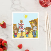 Westerne Mutton Bustin Rodeo Kinder Servet (Insitu)