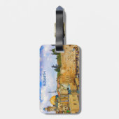 Westerne muur in Jeruzalem (Muur van Sorrow) Bagagelabel (Achterkant verticaal)