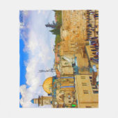Westerne muur in Jeruzalem (Muur van Sorrow) Fleece Deken (Voorkant)