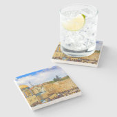 Westerne muur in Jeruzalem (Muur van Sorrow) Stenen Onderzetter (Zijkant)