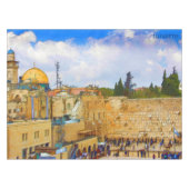 Westerne muur in Jeruzalem (Muur van Sorrow) Tafelkleed (Voorkant (Horizontaal))