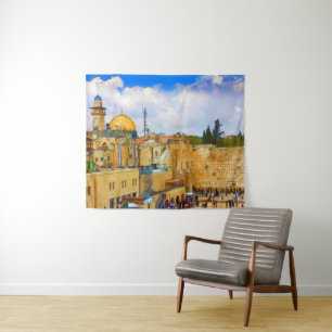 Westerne muur in Jeruzalem (Muur van Sorrow) Wandkleed