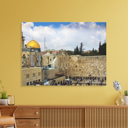 Westerne Muur in Jeruzalem (Muur van Verdriet) Can Canvas Afdruk (Insitu (Woonkamer))