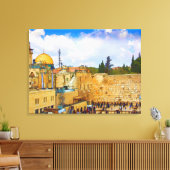 Westerne Muur in Jeruzalem (Muur van Verdriet) Can Canvas Afdruk (Insitu (Woonkamer))