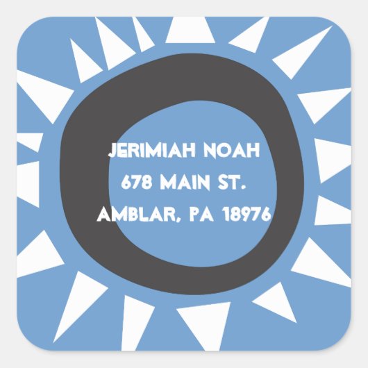 Westerne muur Israël ReturnAddress Sticker Seal (Voorkant)