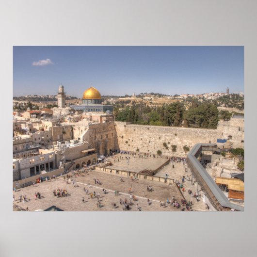 Westerne muur Jerusalem Poster (Voorkant)