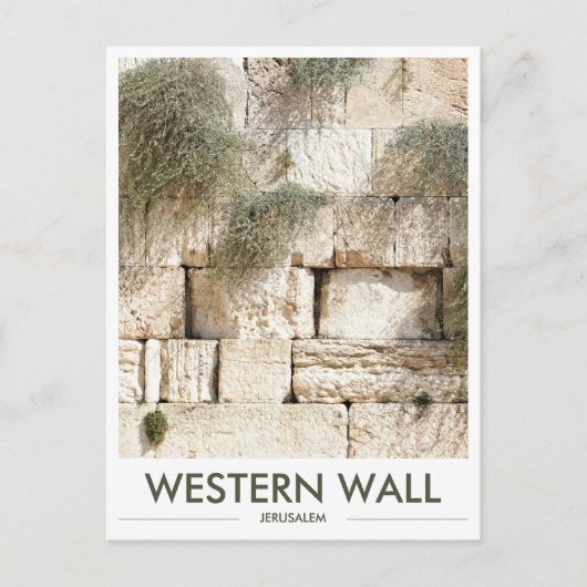 Westerne muur Jeruzalem Foto Briefkaart (Voorkant)