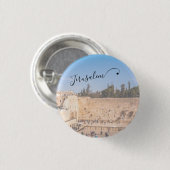 Westerne muur Jeruzalem Israel Ronde Button 3,2 Cm (Voorkant /achterkant)