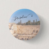 Westerne muur Jeruzalem Israel Ronde Button 3,2 Cm (Voorkant)
